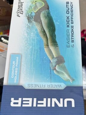 Fitness Gear Unifier Contour Molding High Density Swim Trainer Floats Grey NIB